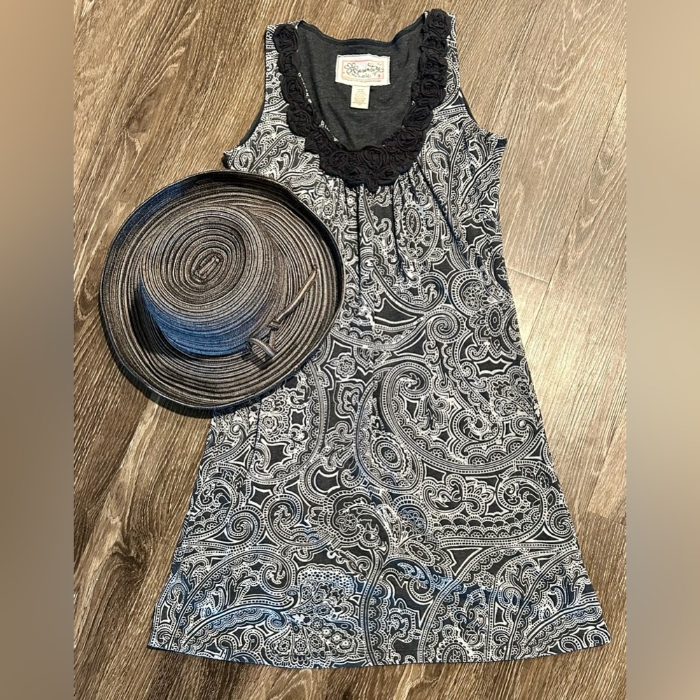 Aventura Paisley Dress with Sun Hat